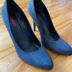 Black Bongo glitter heels 9.5